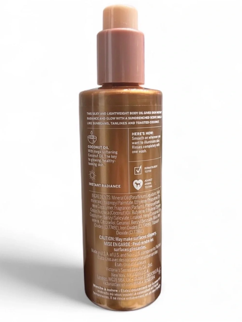 PINK Victoria's Secret Bronzed Coconut Glow Body Illuminator